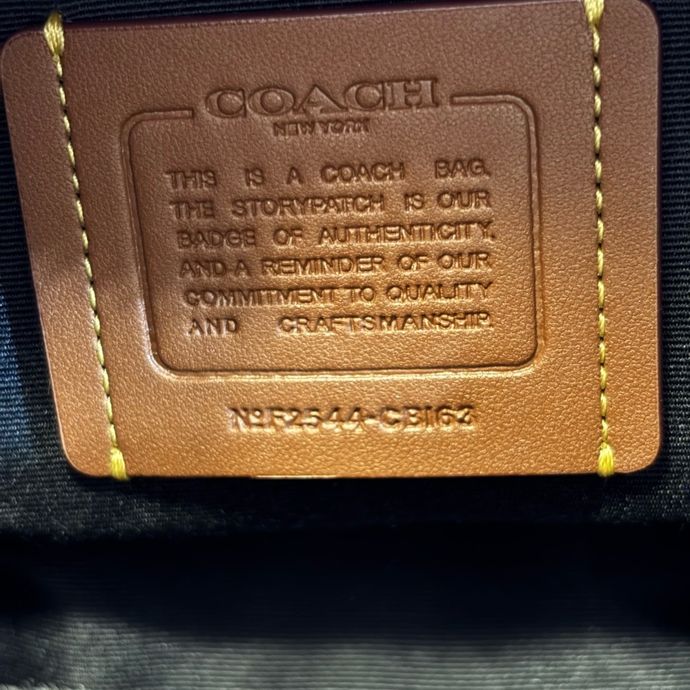Coach Warner Saddle/Gunmetal Crossbody - Picture 9 of 9